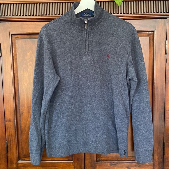 Polo Ralph Lauren Other - Polo Ralph Lauren Stretch Pique Quarter Zip Grey size Medium